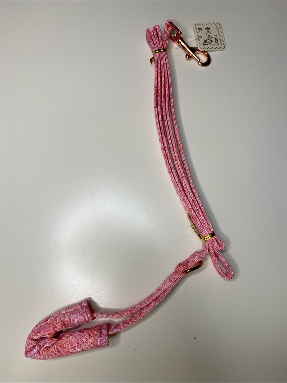 Simply Southern Pet Leash Pink Paisley - Picture 3 of 3